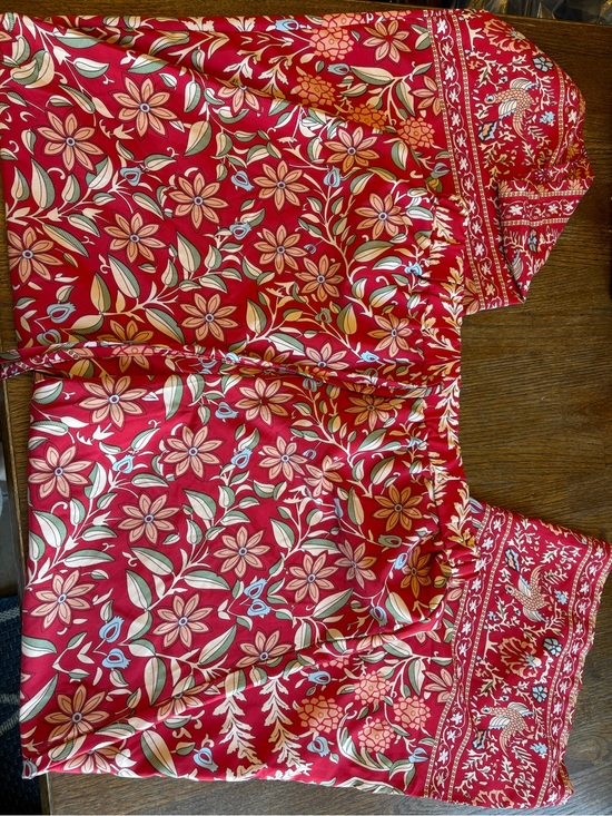 SHEIN Pants - SHEIN Red Floral Print Pants